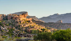 Scene on the beautiful De Pakhuys farm, around 3 hours drive from Cape Town in the stunning Cederberg Mountains